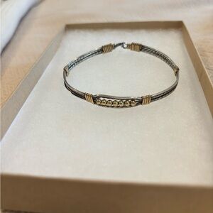 Sophisticated Gold and Silver Bracelet